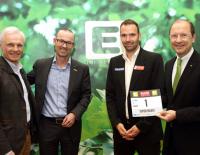 Grazathlon beat city / Bild: Symbol © Grazathlon beat city / Bild: Symbol Sportamtsleiter Gerhard Peinhaupt, Veranstalter Manfred Rath (CompanyCode), Fußballlegende Mario Haas und Urs Harnik (Leiter Konzernkommunikation Energie Steiermark).