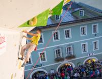 Kletter-Premiere: Start zum Free Solo Masters Mahü in Wien / Bild: Expa Pictures