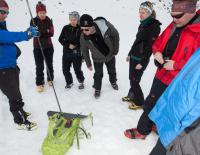 Lernen im Lawinencamp: Safety first / Bild: Mammut