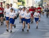 Schule laeuft beim Linzmarathon