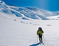 Skiern ueber Alpen