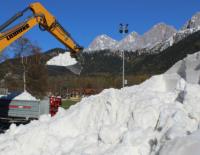 Snowfarming in Ramsau: Erste Langlaufloipe mit Schnee aus dem Vorjahr befahrbar / Bild: TVB Ramsau am Dachstein