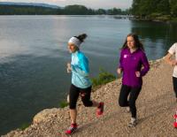 Frauen laufen für Frauen beim 1. Frauenlauf am 14. September 2014 am Klopeiner See