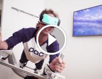 Spielerisch fit: Stabilitätstraining mit Virtual Reality-Brille / Bild: Puls Playground