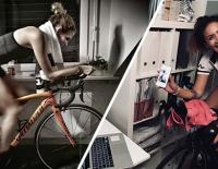 Triout Girls Rennrad Training mit Zwift / Bild: trioutgirls