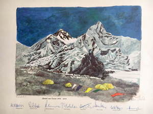 „Zurück zum Everest 1978–2018“ - Bild von Künstlerin Maria Peters