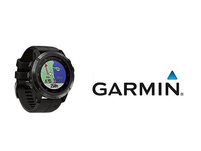 Garmin Uhr und Logo