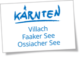 Region Villach – Faaker See – Ossiacher See