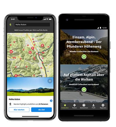 Komoot Wander-Apps