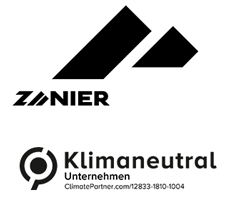 Logos Zanier & Klimaneutral Unternehmen