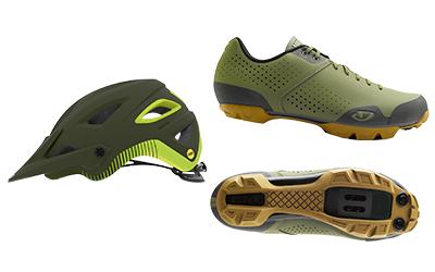 Helm und Schuhe von Giro Sports