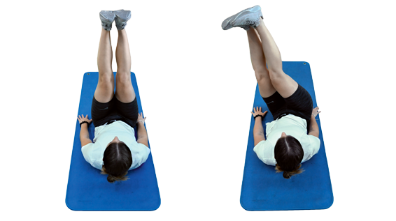 Leg Lift mit Hip Raises