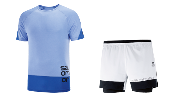 Salomon Cross Run Shirt +  Cross Run 1in1 Short