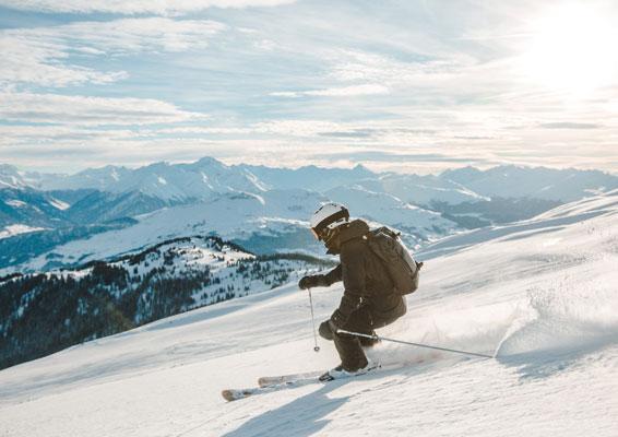 Skifahren in "Grün"