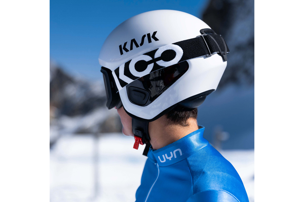 Perfect Match: Der neue Rennskihelm Omega von KASK und die Schneebrille KOO Eclipse bilden ein Dreamteam