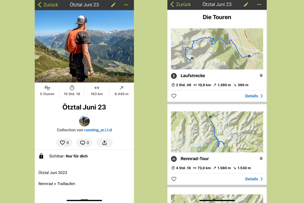 SPORTaktiv Test: komoot aus der Sicht eines Trailrunners und Radlers