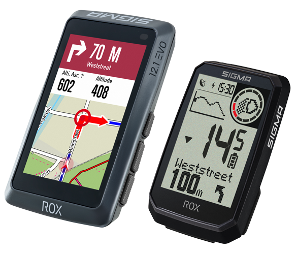 Für Weltentdecker: ROX 12.1 EVO  Mit seinen vielfältigen Karten­navigationsfunktionen findet der Radcomputer für dich die beste Strecke und bringt dich sicher ans Ziel – egal, wo und ­welches Fahrrad du gerade nutzt.  Der Ausdauerprofi:  ROX 4.0 Endurance  Der ROX 4.0 Endurance überzeugt mit extralanger Akkulaufzeit von 41 Stunden, einem großen Display, smarten Track-Navigationsfunktionen, Re-Routing und vielem mehr. Bereit für jedes Abenteuer!