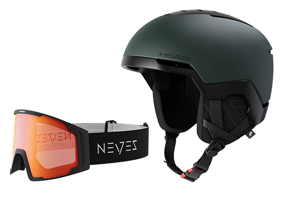 HEAD Kombi-Set aus FAERO PRO Helm & NEVES Skibrille