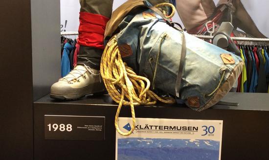 Messestand von Klättermusen auf der OutDoor 2014