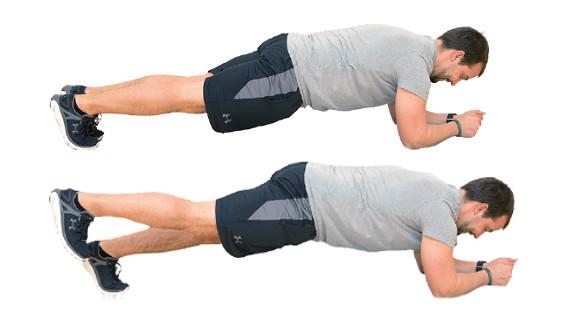 Fit für den Sattel: Plank alternativ Leg Lift / Bild: Thomas Polzer / Partner: vibes-fitness.at