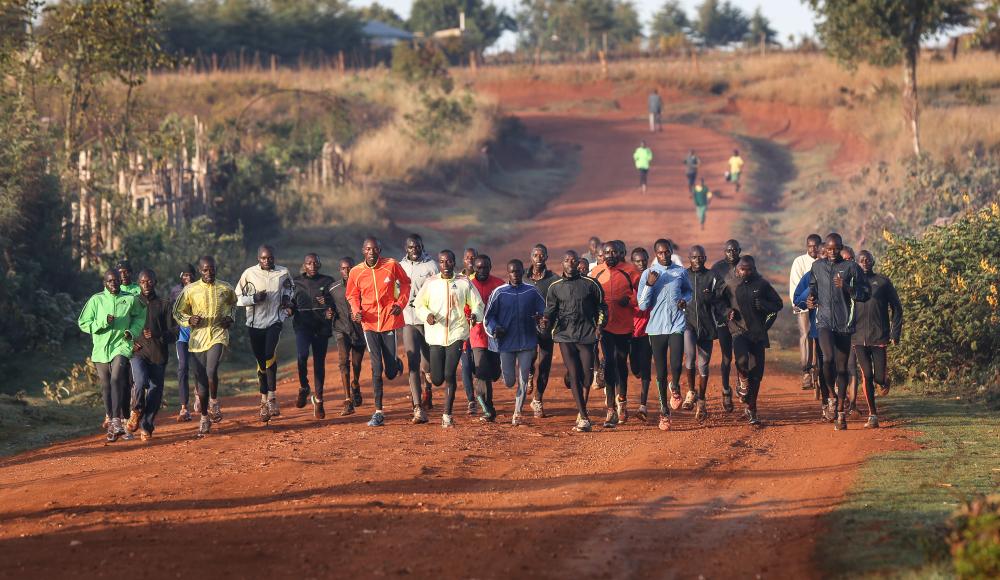 Kenianer beim Laufen