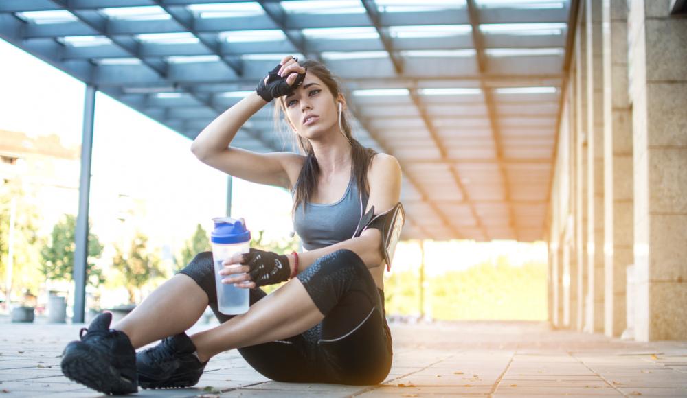 Erschöpft bei Übertraining