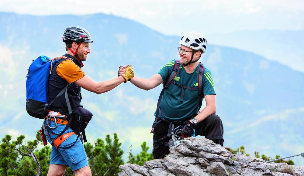 Das erste Mal Klettersteig: Als blutiger Anfänger auf dem Eisenweg