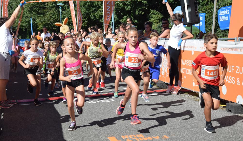 Kleine & große Spitzenathleten beim 4. Sonnentherme Family Run in Lutzmannsburg am Start!