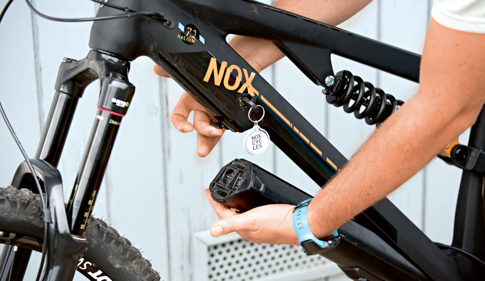 Das doppelte Lottchen: Bei Nox werden Bikes in Sekundenschnelle zum E-Bike