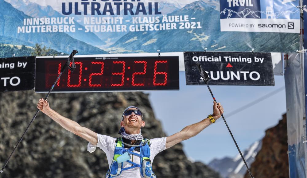 Stubai Ultratrail 2021: Hutter siegt in Rekordzeit auf dem Stubaier Gletscher
