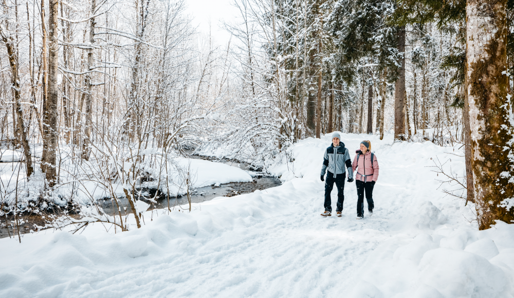 Mit Wanderschuh und Schneeschuh: Wie das Winterwandern gelingt