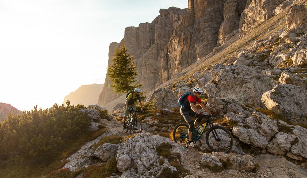 Hotspot Gröden: MTB-Action inmitten der schönsten Bauwerke der Natur