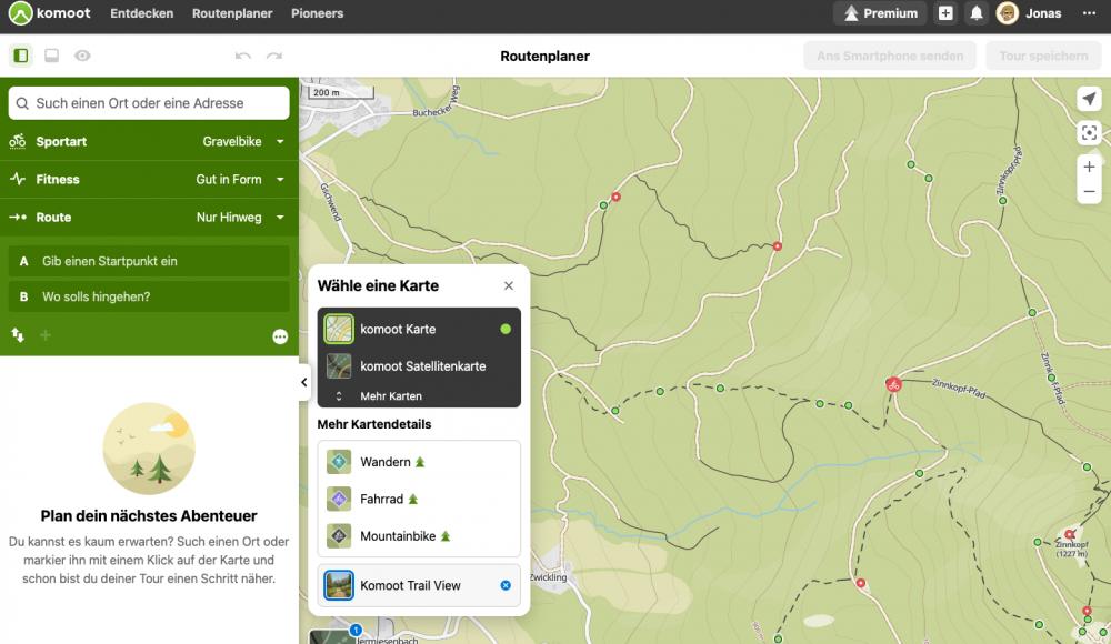 Komoot lanciert Trail View – eine innovative Technologie, mit der die Karte zum Leben erweckt wird