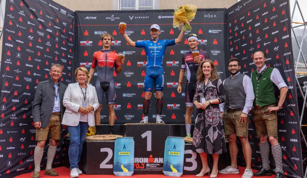 10. Jubiläum des Ironman 70.3 in Zell am See-Kaprun: Lokalmatador Lukas Hollaus holt 3. Platz sowie den Staatsmeister Titel