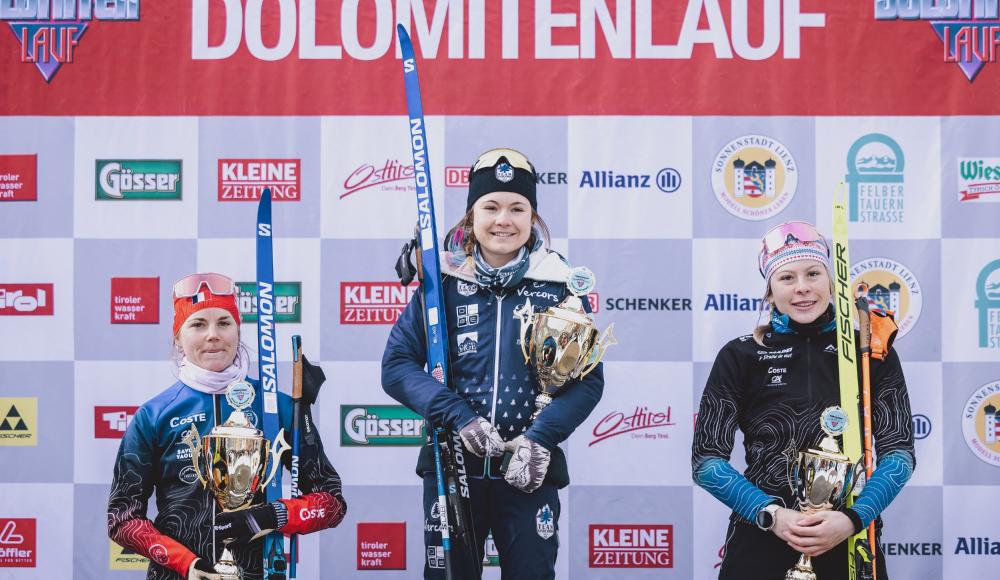 Dolomitenlauf Skating: Franzosen und zwei Österreicher:innen brillieren bei den Rennen