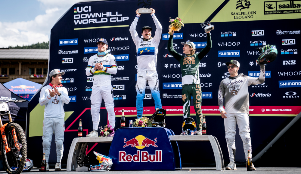 Österreichischer Doppelsieg beim Heimweltcup: Höll und Kolb gewinnen UCI Mountainbike Downhill Weltcup in Leogang 