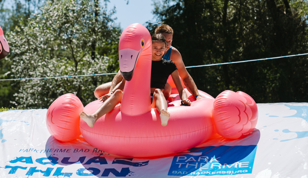 Jede Menge Wasseraction beim 3. Parktherme Aquathlon powered by Schmidt Reinigung