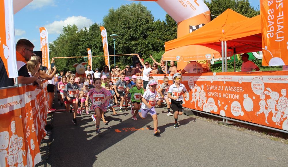 Kleine & große Spitzenathleten beim Sonnentherme Family Run 2023 in Lutzmannsburg am Start!
