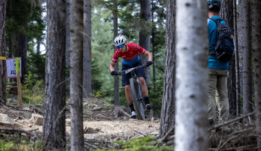 170 Kinder am Start des Mountainbike Rennens in St. Corona am Wechsel