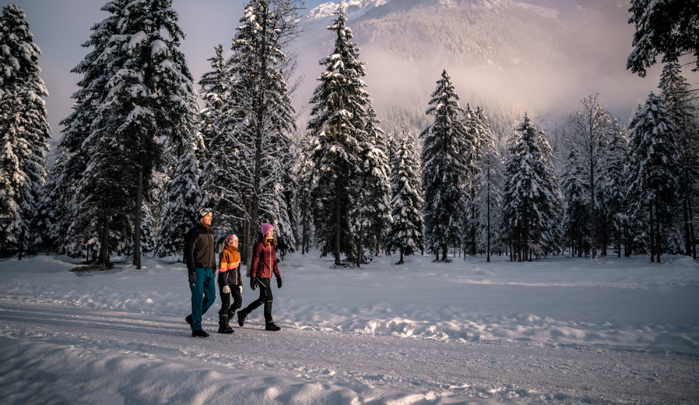 Auf leisen Pfaden: Die Stille des Winters in Wanderschuhen und auf Schneeschuhen entdecken