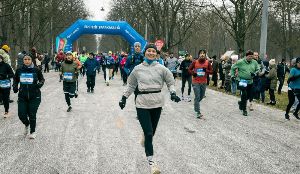 Warmlaufen für den Vienna City Marathon