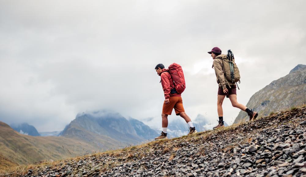 Der Stoff für Wanderschuhe